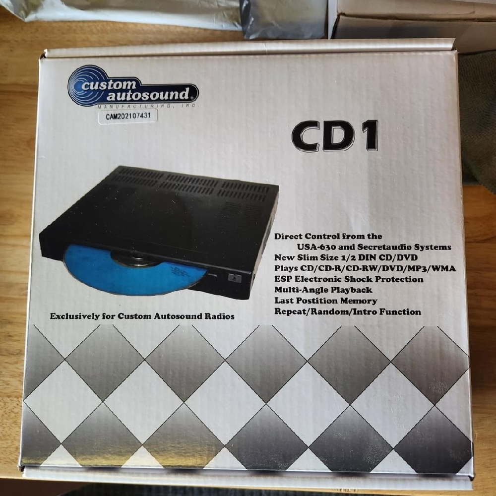 Custom Autosound CD1 Player with Blue Disc